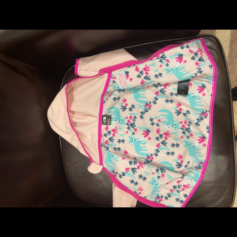 The north face glacier zip fleece hooded jacket